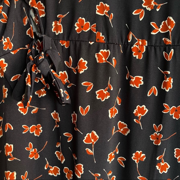 NWOT ELOQUII Tie Detail Midi Dress - Picture 7 of 8